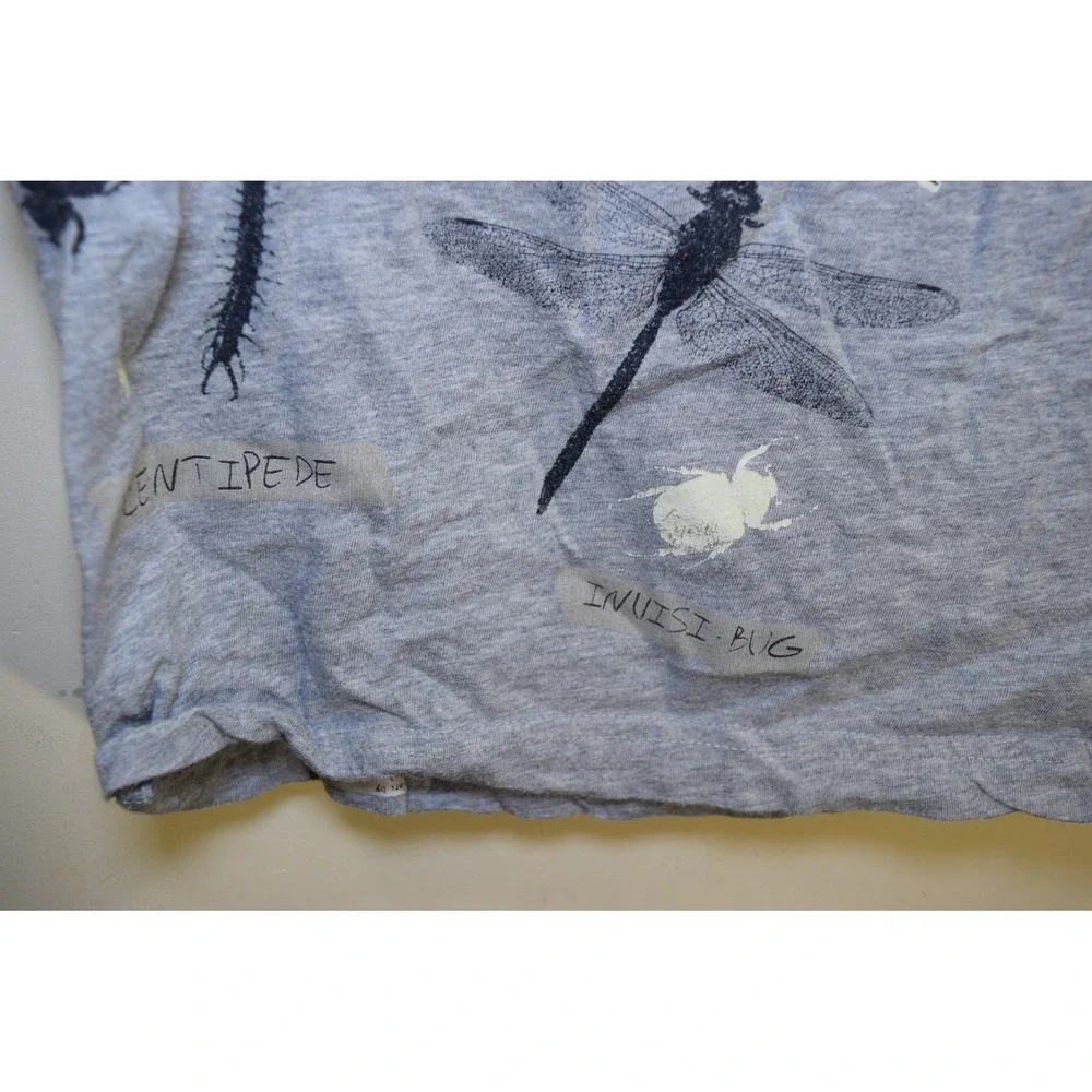 2018 Gymboree BUG COLLECTION T Shirt BOYS M‎ 7 8 Gray